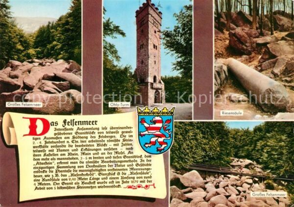 Felsberg Odenwald Grosses Felsenmeer Ohly Turm Riesensäul