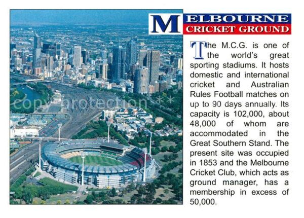 Melbourne Victoria Melbourne Sport Stadion Fliegeraufnahme