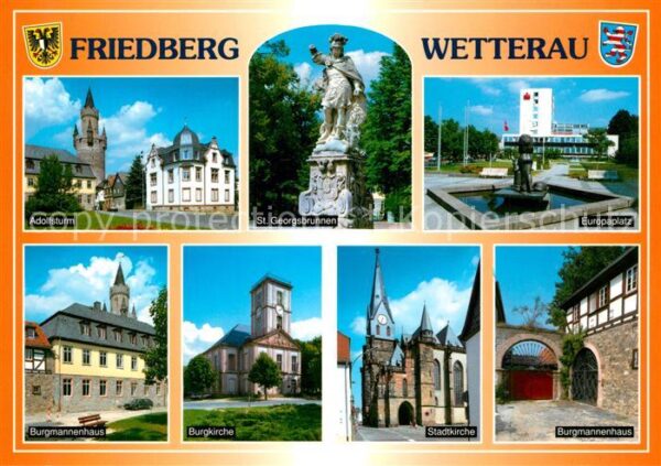 Friedberg Hessen Adolfsturm St Georgsbrunnen Europaplatz