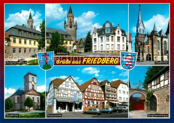 Friedberg Hessen Burgmannenhaus Adolfsturm Burgkirche Bu