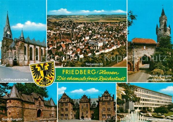 Friedberg Hessen Liebfrauenkirche Teilansicht Nördl Burg