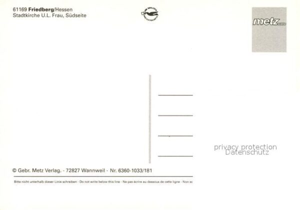Friedberg Hessen Stadtkirche UL Frau Südseite – Bild 2