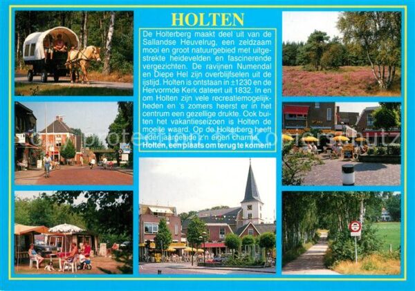 Holten Rijssen Pferdewagen Camping Kirche Waldweg