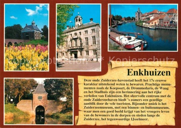 Enkhuizen Koepoort de Drommedaris de Waag en stad