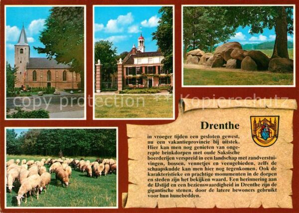 Drenthe Kirche Villa Steine Schafherde