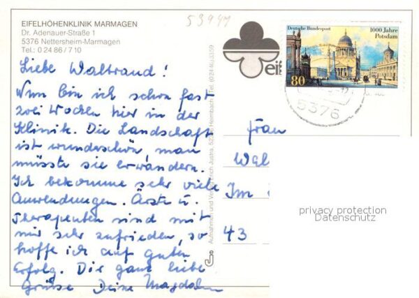 Marmagen Fliegeraufnahme Eifelhöhenklinik – Bild 2