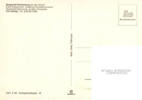 Bullay Mosel Berghotel Marienburg – Bild 2