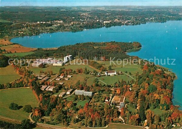 Bernried Starnberger See Fliegeraufnahme Klinik Höhenried