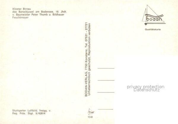 Uhldingen-Muehlhofen Kloster Birnau Fliegeraufnahme – Bild 2