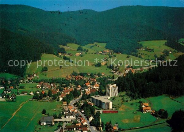 Baiersbronn Schwarzwald Fliegeraufnahme Appartement Kurhaus Obe