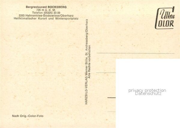 Hahnenklee-Bockswiese Harz Bergrestaurant Bocksberg – Bild 2