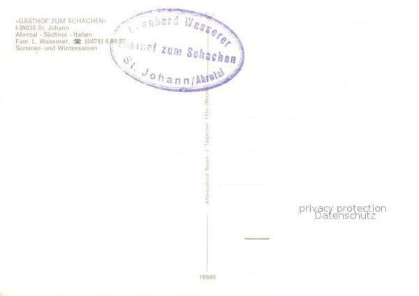 St Johann Ahrntal Gasthof zum Schachen – Bild 2