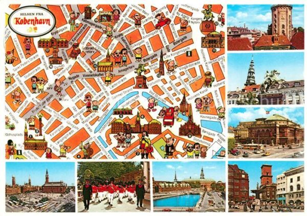 Kobenhavn Radhuspladsen Tivoli Borsen Christiansb