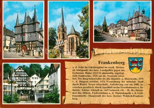 Frankenberg Eder Rathaus Liebfrauenkirche Obermarkt