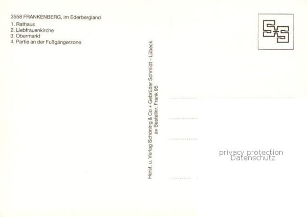 Frankenberg Eder Rathaus Liebfrauenkirche Obermarkt – Bild 2