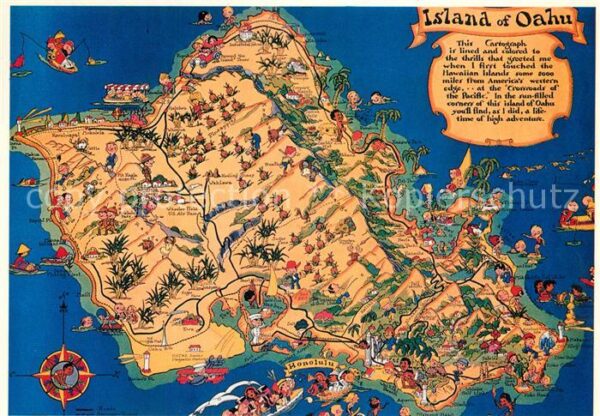 Oahu Ortungskarte
