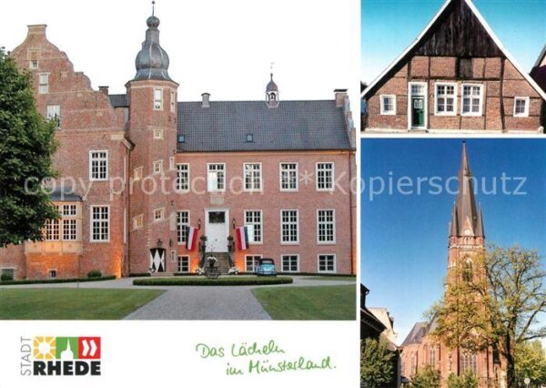 Rhede Westfalen Wasserschloss St. Gudula-Kirche