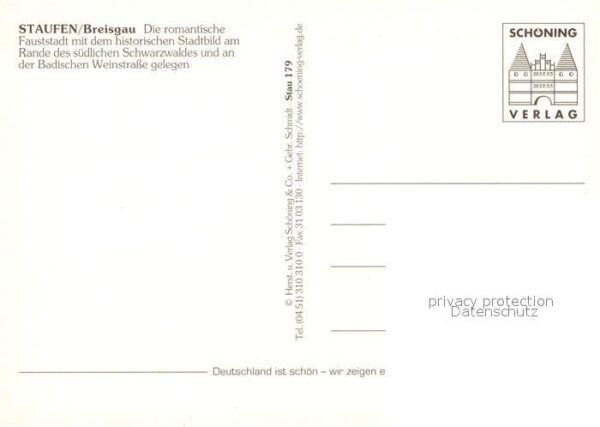 Staufen Breisgau Hauptstrasse Burg Evangelische Kirche N – Bild 2
