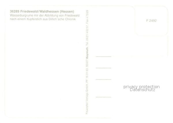 Friedewald Hessen Wasserburgruine – Bild 2