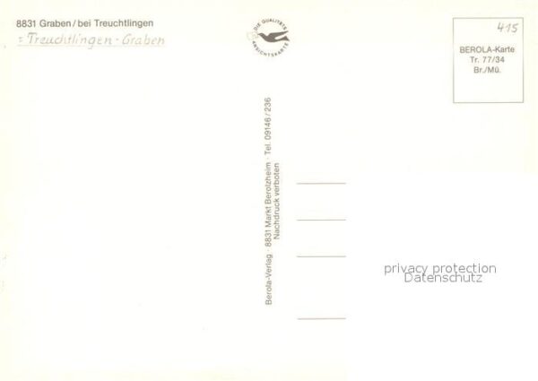 Graben Treuchtlingen Karlsgraben Fossa Carolina – Bild 2