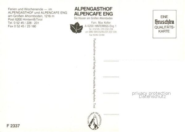Hinterriss Tirol Alpengasthof Eng – Bild 2