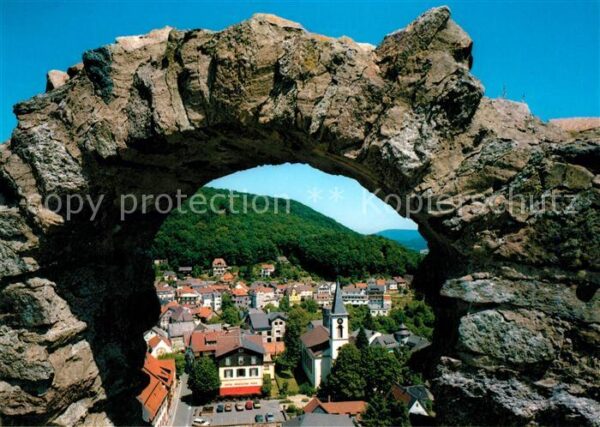 Lindenfels Odenwald Blick durchs Burgfenster Perle des Oden