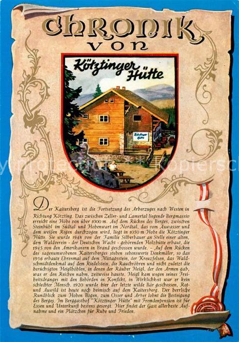 Koetzting Bad Kötztinger Hütte Chronik Siegel