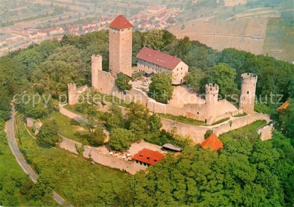 Heppenheim Bergstrasse Starkenburg Fliegeraufnahme