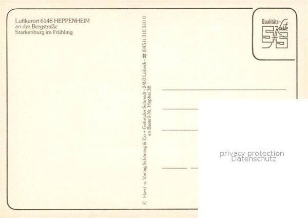 Heppenheim Bergstrasse Starkenburg im Frühling Baumblüte – Bild 2