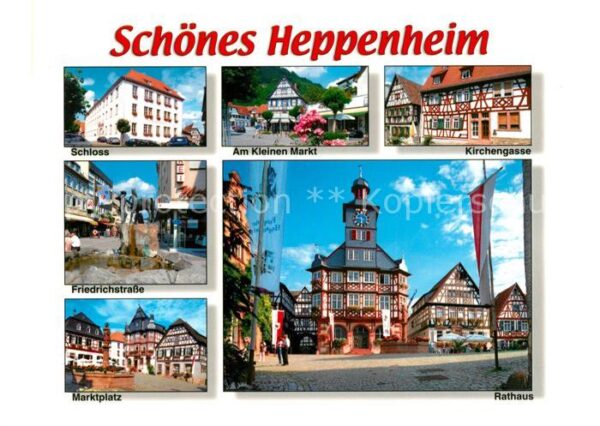 Heppenheim Bergstrasse Schloss Kirchengasse Friedrichstrasse M