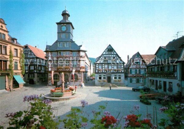 Heppenheim Bergstrasse Marktplatz Rathaus Altstadt Fachwerkhäu