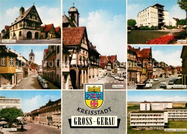 Gross-Gerau Historisches Rathaus Fachwerk Strassenp