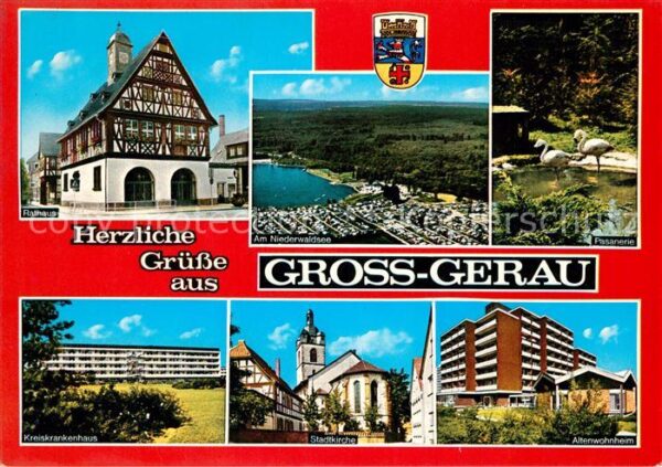 Gross-Gerau Historisches Rathaus Krankenhaus Kirche