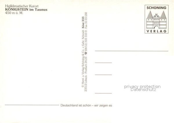 Koenigstein Taunus Heilklimatischer Kurort Fliegeraufnahme – Bild 2