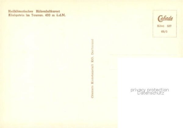 Koenigstein Taunus Innenstadt Heilklimatischer Höhenluftku – Bild 2
