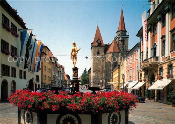 Ansbach Mittelfranken Markgraf Georg Brunnen St Johannis Kirc