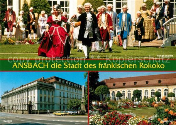 Ansbach Mittelfranken Rokokospiele Schloss Hofgarten Orangeri
