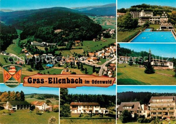 Grasellenbach Teilansichten Freibad Kneippkurort Oden
