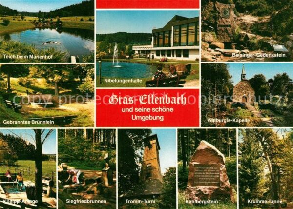 Grasellenbach Teich Brunnen Kneippanlage Siegfriedbru