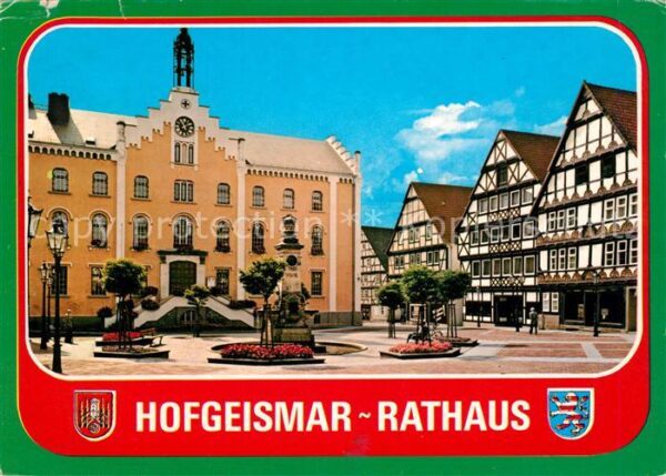 Hofgeismar Rathaus Brunnen Fachwerkhäuser