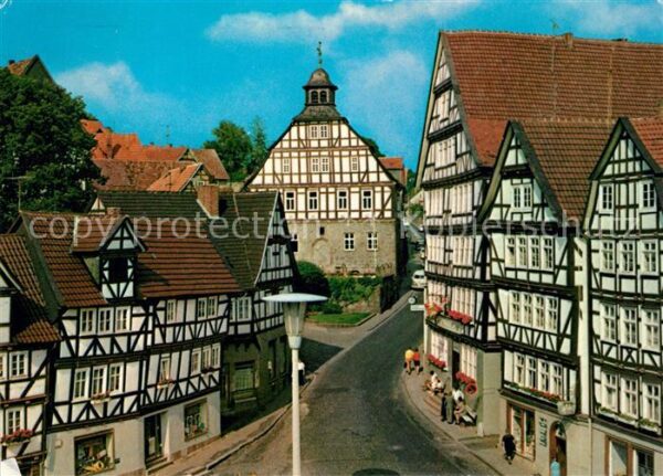 Homberg Efze Marktplatz Rathaus Fachwerkhäuser