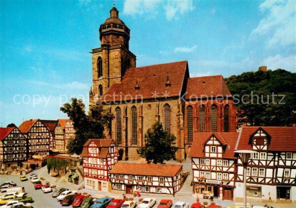 Homberg Efze Altstadt Fachwerkhäuser Kirche Tor zur