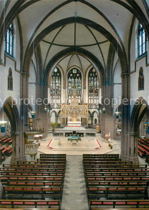 Heppenheim Bergstrasse Pfarrkirche St Peter Innenansicht mit C