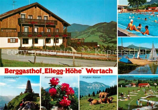 Oberellegg Wertach Berggasthof Ellegg Höhe Grüntengipfel A