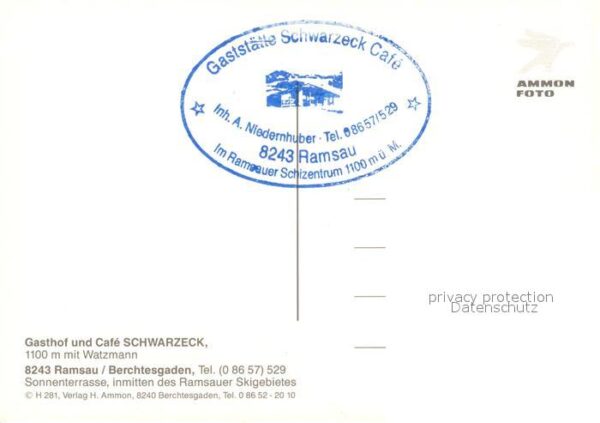 Ramsau Berchtesgaden Gaststätte Schwarzeck Cafe Terrasse Wat – Bild 2