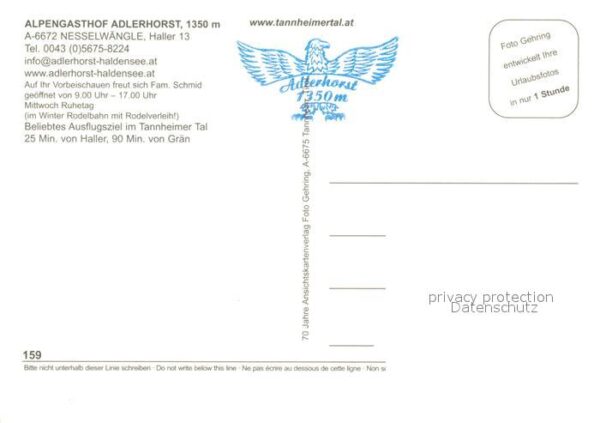 Nesselwaengle Tirol Alpengasthof Adlerhorst Ausflugsziel Ta – Bild 2