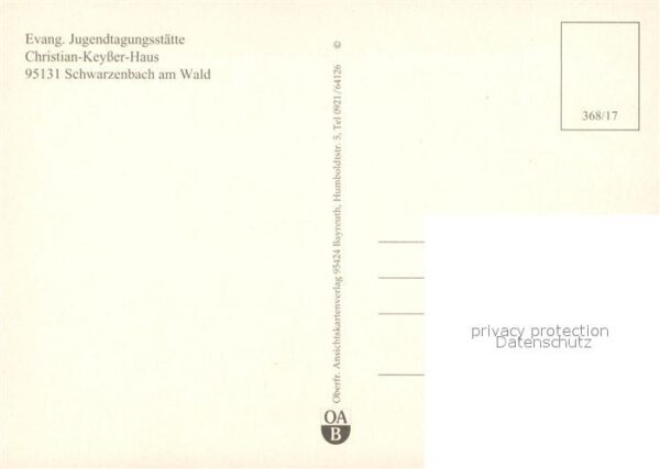Schwarzenbach Wald Jugendtagungsstätte Christian Keysser H – Bild 2