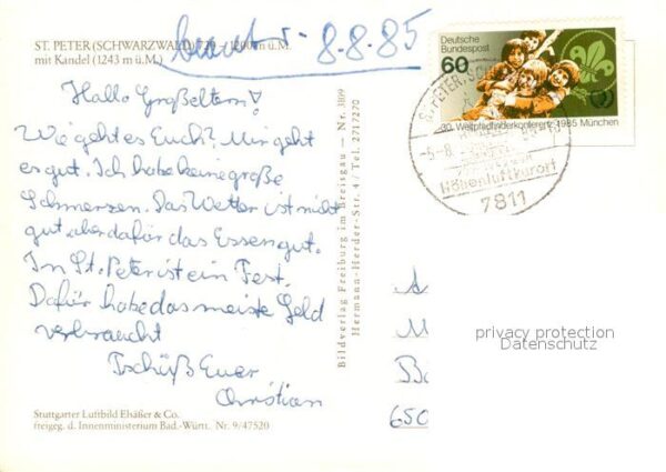 St Peter Schwarzwald mit Kandel Fliegeraufnahme – Bild 2