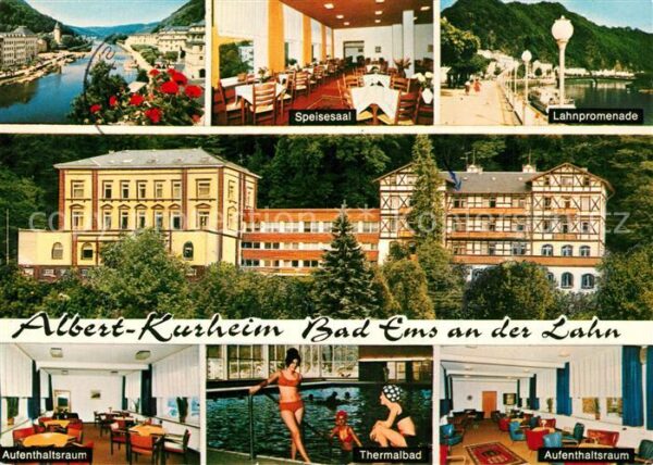 Bad Ems Albert Kurheim Lahnpromenade Thermalbad