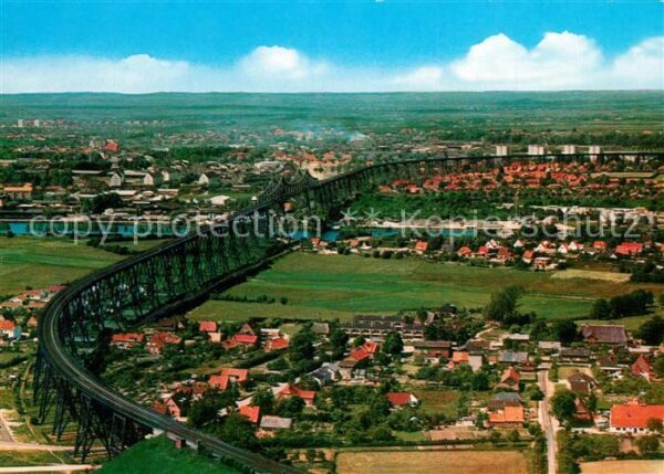 Rendsburg Hochbrücke Nord Ostsee Kanal Fliegerauf